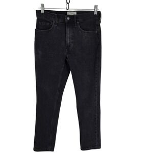 Everlane Jeans Womens 23 Regular Black Wash The Original Cheeky High Rise Ankle